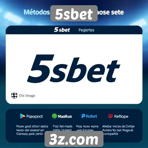 Métodos de pagamento aceitos no 5sbet